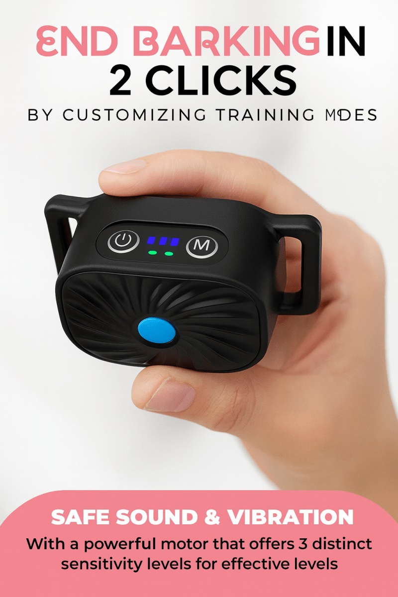 Avelena | BarkLess Nano – Sanfter Anti-Bellhalsband für Welpen & kleine Hunde