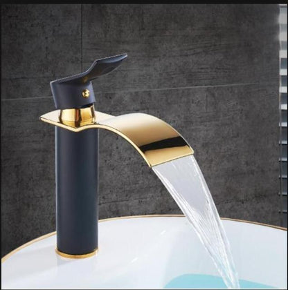 Avelena | Waschtischarmatur Wasserfallarmatur Messing Waschtischarmatur Mischbatterie