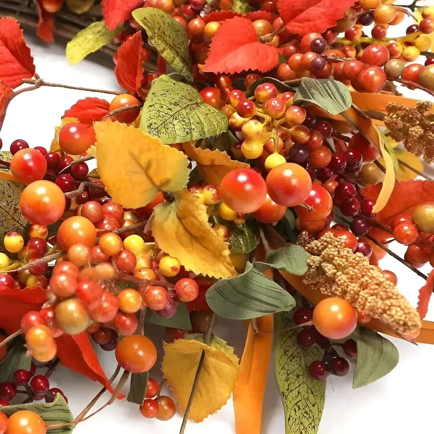 Avelena | Herbstlicher Türkranz mit Blättern, 35-45cm