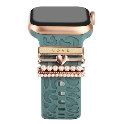Avelena | Apple Watch Band mit Metallbesatz