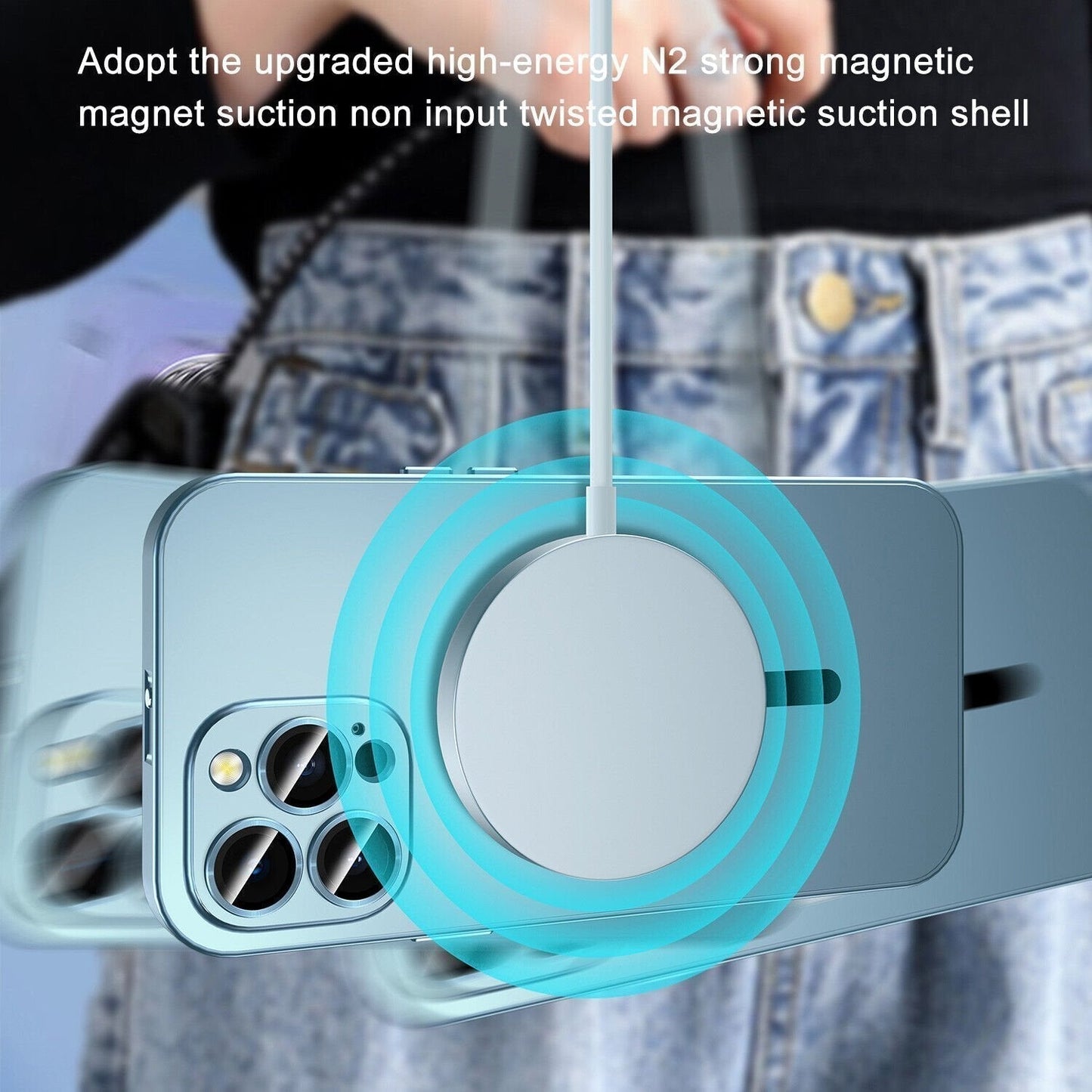 Avelena | Lade Aluminium Metall Bumper Matte Hülle für Iphone