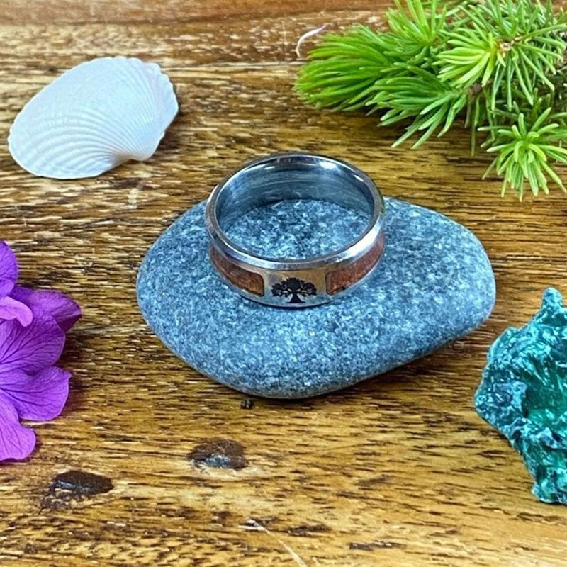 Avelena | Edelstahl Lebensbaum Ring für Damen Elina