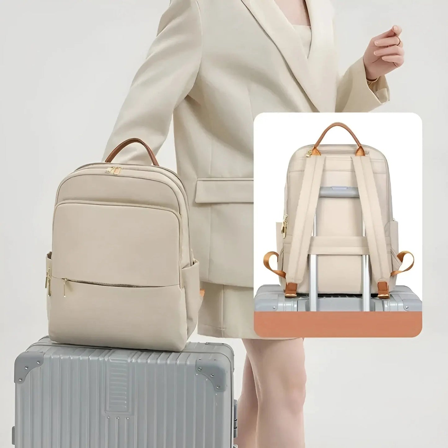 Avelena | Sophia – Trendy Multifunktionaler Damen Rucksack | Wasserdichte & Stylische Laptop Tasche