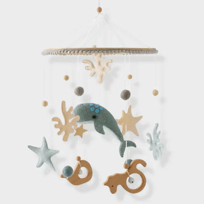 Avelena | SkyWhirl – Beruhigendes Holzspielzeug-Mobile ohne Batterie | für Baby