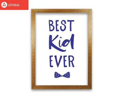 Avelena | Best Kid Ever Navy Rahmen Kinderzimmer Wandkunst Druck