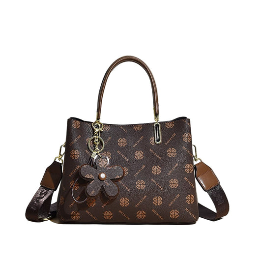 Avelena | Vintage Handtasche für Damen | Blumendruck | PU-Leder