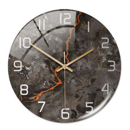 Avelena | Elegante Wanduhr mit Marmor-Optik 30cm