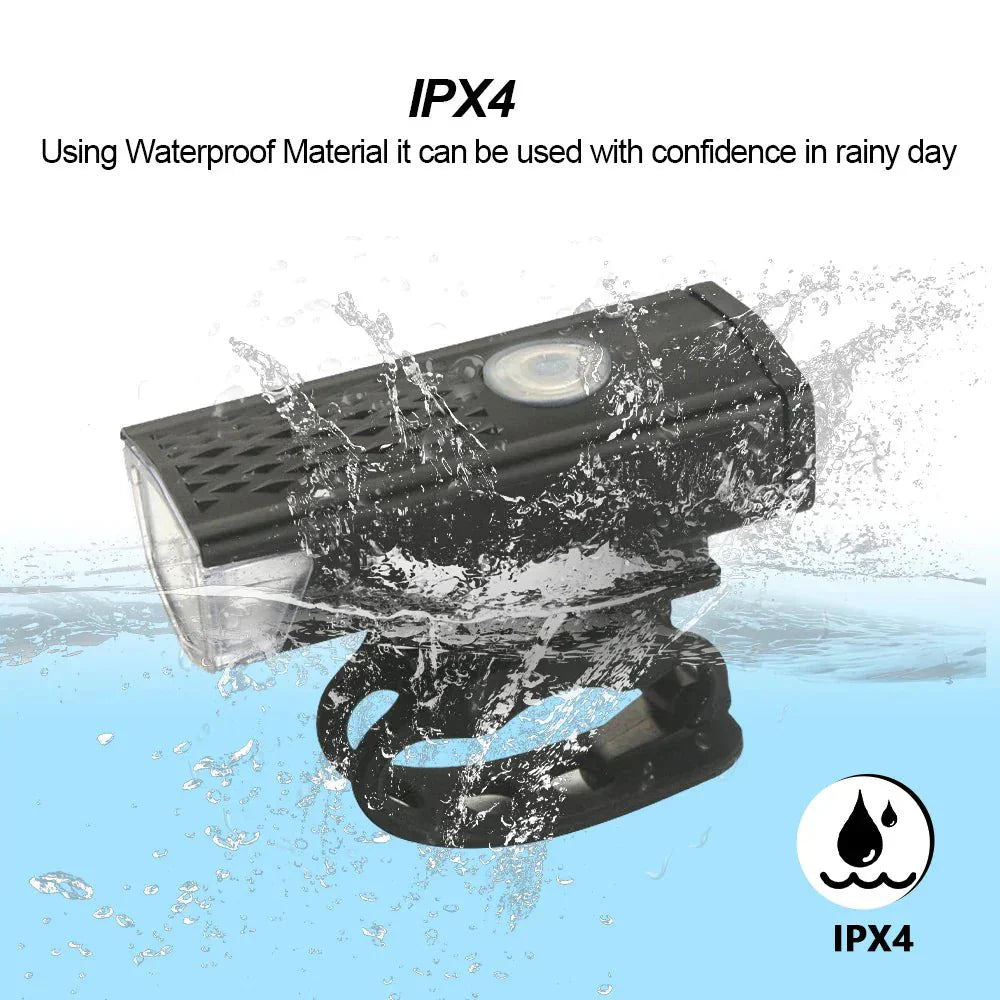 Avelena | BikeBeam – Wiederaufladbares USB-Fahrradlicht mit Rücklicht für sichere Nachtfahrten