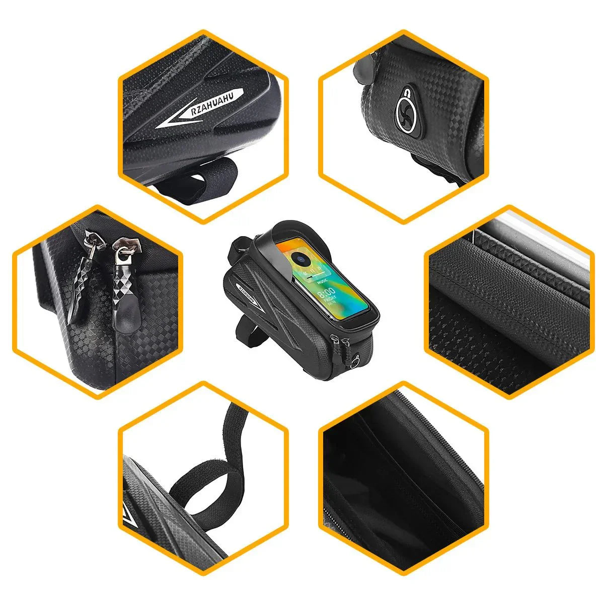 Avelena | BikeGear PRO – Wasserdichte Fahrradtasche mit Touchscreen & Kopfhörerausgang