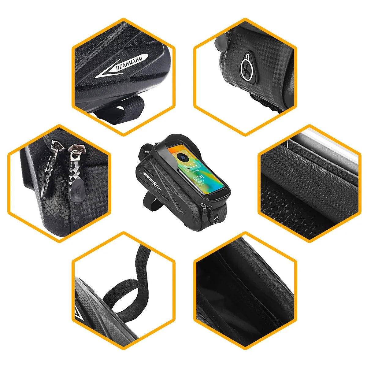 Avelena | BikeGear PRO – Wasserdichte Fahrradtasche mit Touchscreen & Kopfhöreranschluss