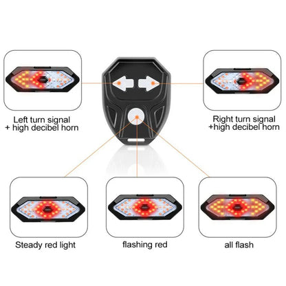 Avelena | BikeGuard Light – Wiederaufladbares Fahrrad-Rücklicht mit Fernbedienung & 32 LEDs für maximale Sicherheit