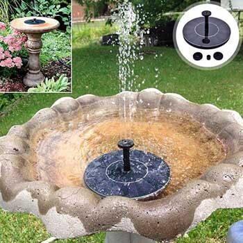Avelena | Solar-betriebenes einfaches Vogelbrunnen-Set