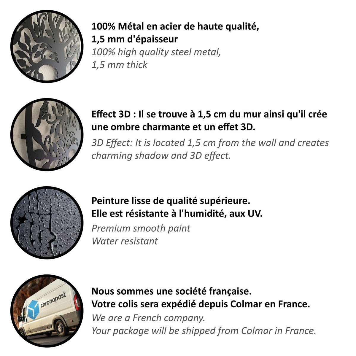 Avelena | BIRDWING ART – Metall Wanddekoration mit Vögeln für elegantes Wohnen