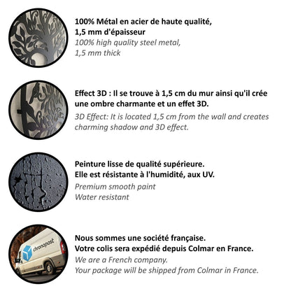 Avelena | BIRDWING ART – Metall Wanddekoration mit Vögeln für elegantes Wohnen