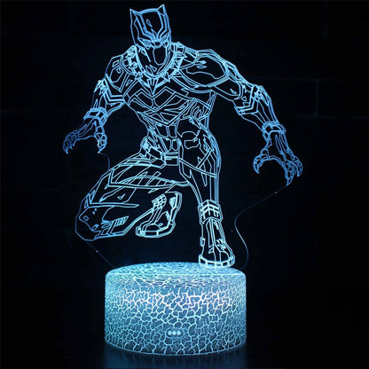 Avelena | 3D Lampe Marvel Black Panther Furtif