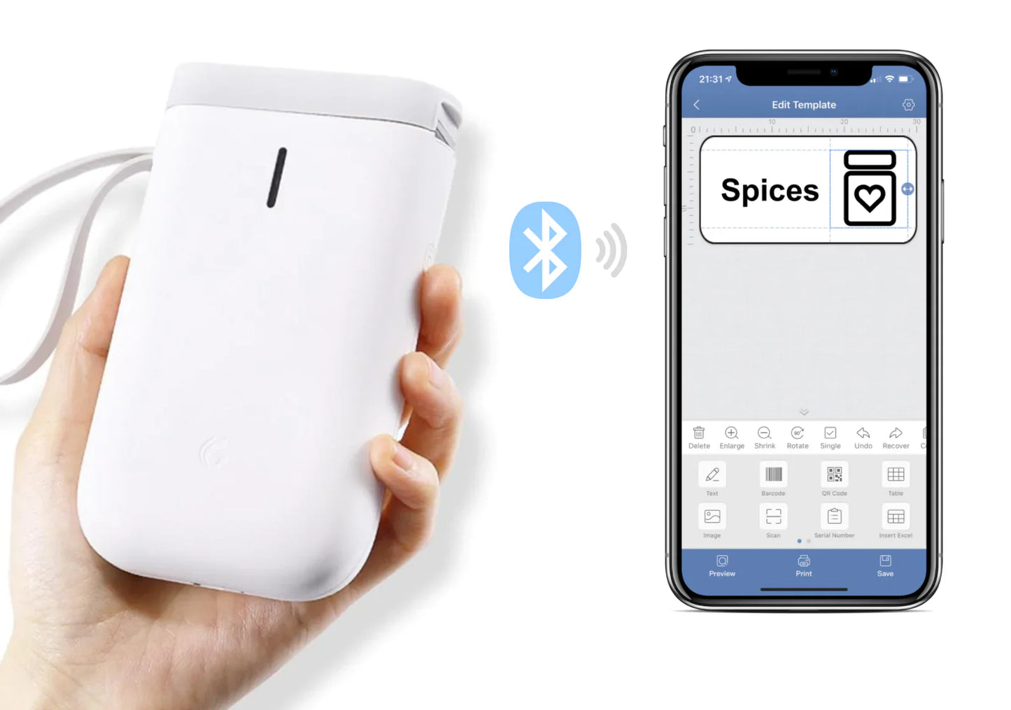 Avelena | Drucker Etiketten Mit Deinem Handy Drucken