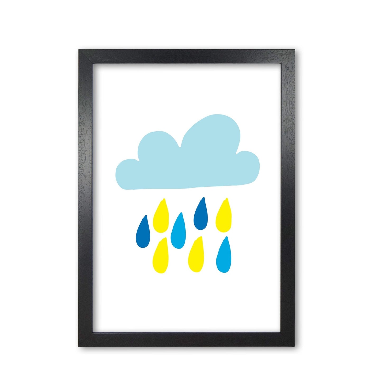 Avelena | Blau Regenhimmel Modern Druck