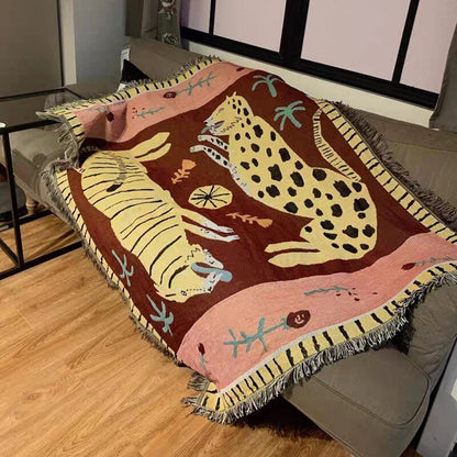 Avelena | Boho Stil Strickdecke