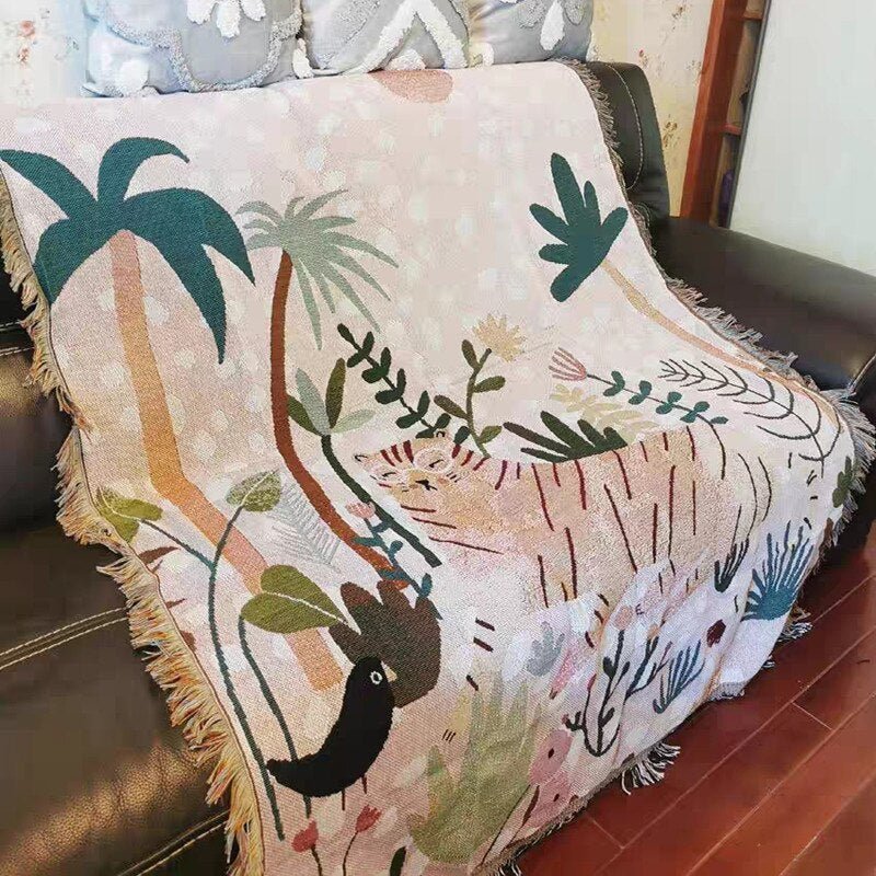 Avelena | Boho Stil Strickdecke