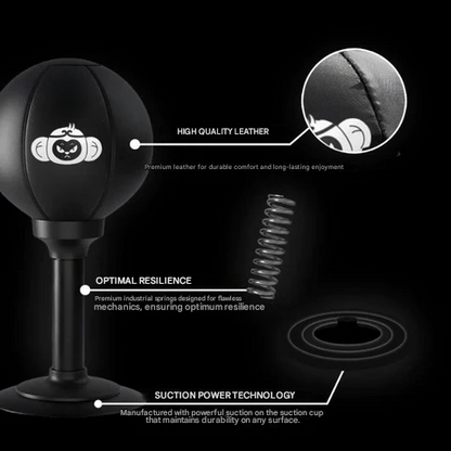 Avelena | Boxball mit starkem Saugnapf - PowerStrike