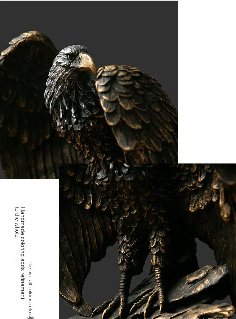 Avelena | Dekorative Bronze-Adler Skulptur – Aquila