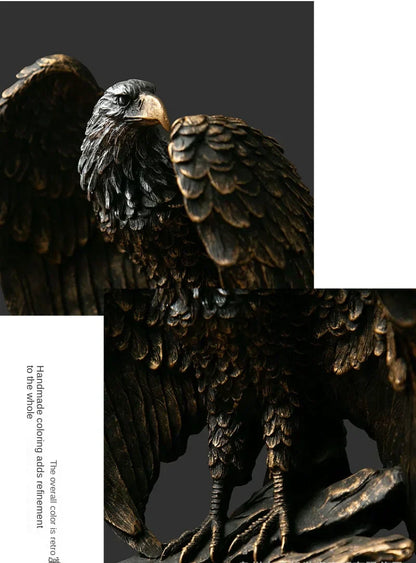 Avelena | Dekorative Bronze-Adler Skulptur – Aquila