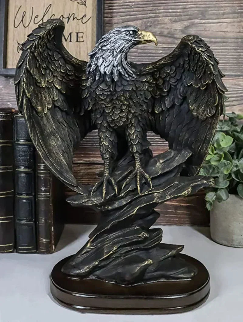 Avelena | Dekorative Bronze-Adler Skulptur – Aquila