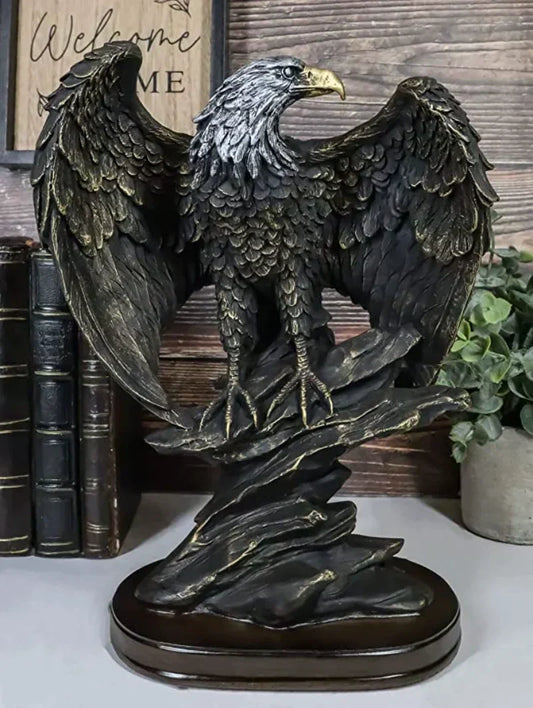 Avelena | Dekorative Bronze-Adler Skulptur – Aquila