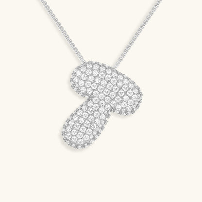 Avelena | Bubble Initial-Diamant-Halskette