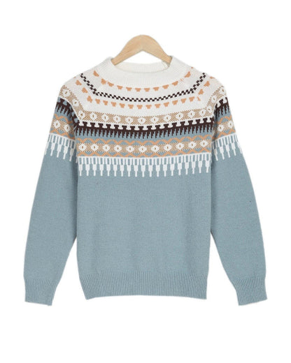 Avelena - Stilvolle Gebrochene Boho Pullover