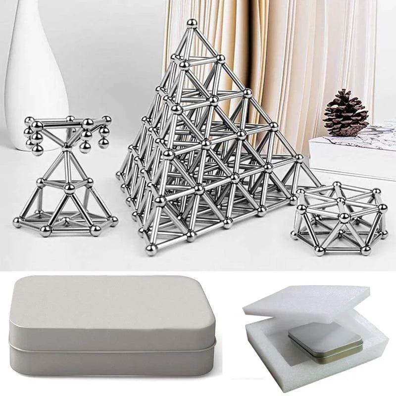 Avelena | Magnetisches Bauspielzeug-Set mit Stäben und Bällen