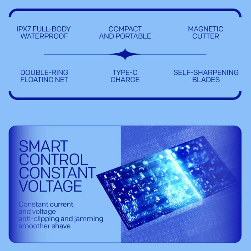 Avelena | BladePro | Reise-Rasierer – Wasserdicht & Lange Akkulaufzeit