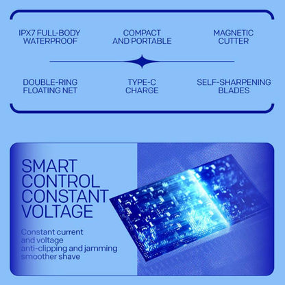 Avelena | BladePro | Reise-Rasierer – Wasserdicht & Lange Akkulaufzeit