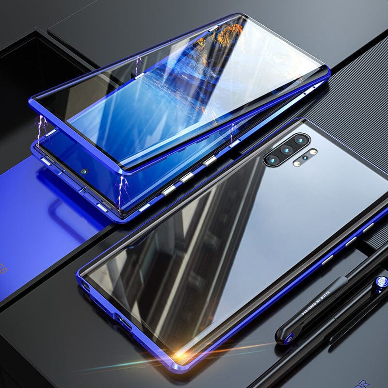 Avelena | Magnetisches gehärtetes Glas doppelseitige Handyhülle für Samsung