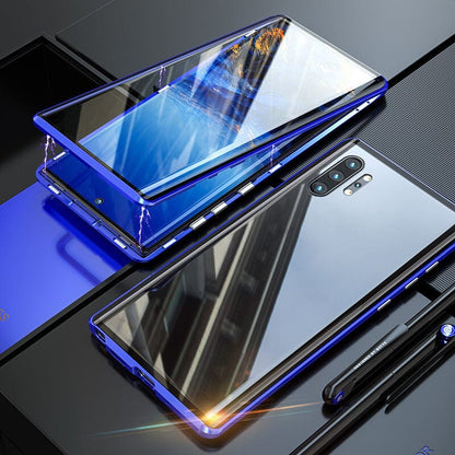 Avelena | Magnetisches gehärtetes Glas doppelseitige Handyhülle für Samsung