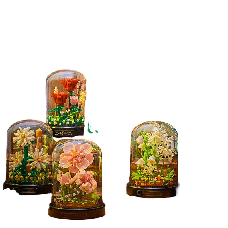 Avelena | Diy Mikro Blumen Bausteine Mini Ziegel Partikel Ewiges Leben Blumen Heimdekoration Zusammenbau Puzzle Spielzeug Kinder Geschenk