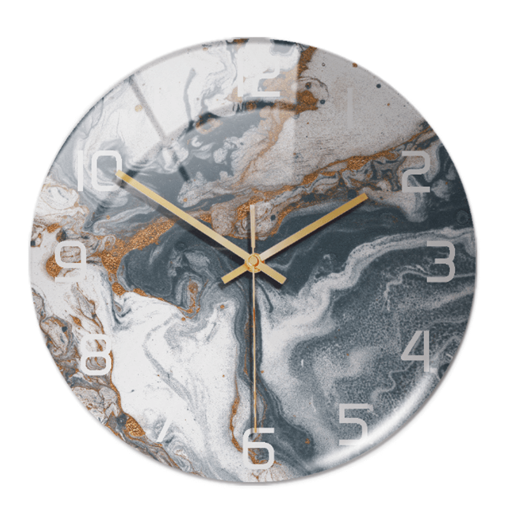 Avelena | Elegante Wanduhr mit Marmor-Optik 30cm