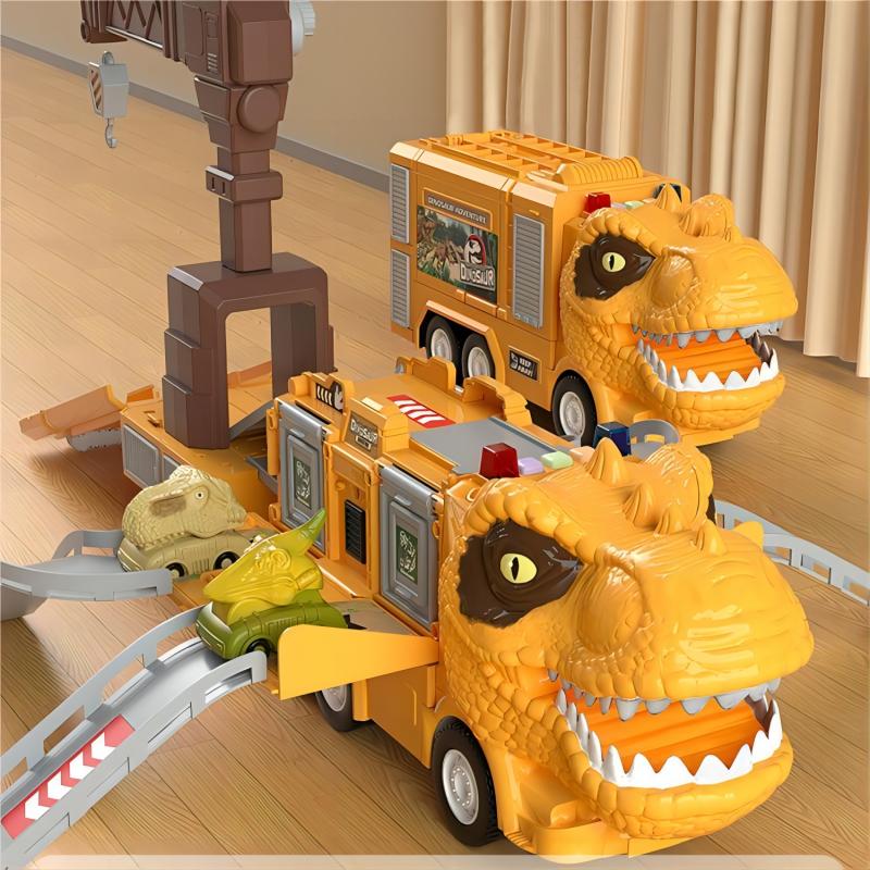 Avelena | Neues Dinosaurier Transforming Ingenieur Lkw Schienenspielzeugset