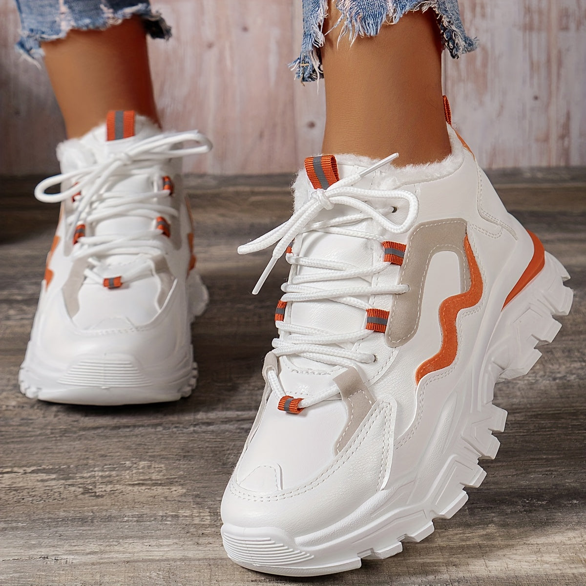 Avelena Leichte Strick-Cut-Out Sneaker für Damen | Perfekt für den Alltag