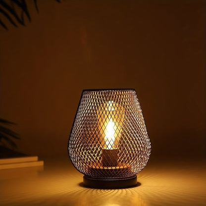 Avelena | RusticMesh Tischlampen Set – Industrieller Stil und Stimmungsvolle Beleuchtung