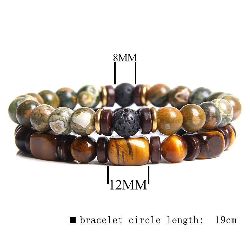 Avelena | Afrikanisch Türkis & Tigerauge Armband Naya