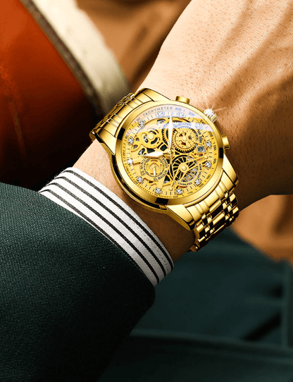 Avelena | Stilvolles Herrenarmbanduhr mit Schwarzem Design