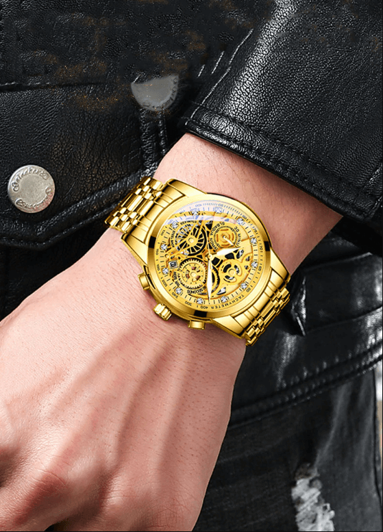 Avelena | Stilvolles Herrenarmbanduhr mit Schwarzem Design