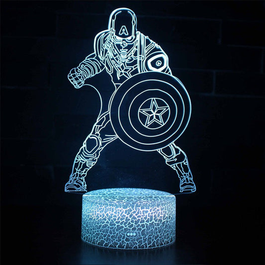 Avelena | 3D Lampe Marvel Captain America Kampf