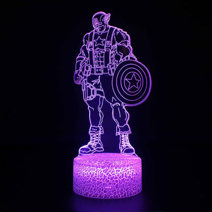 Avelena | 3D Lampe Marvel Captain America