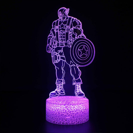 Avelena | 3D Lampe Marvel Captain America