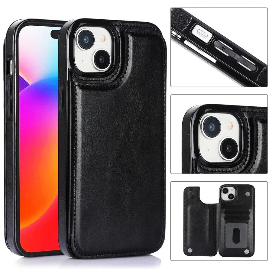 Avelena | CARDHOLD LEOHR – Elegante Smartphone-Hülle mit Kartenfächern