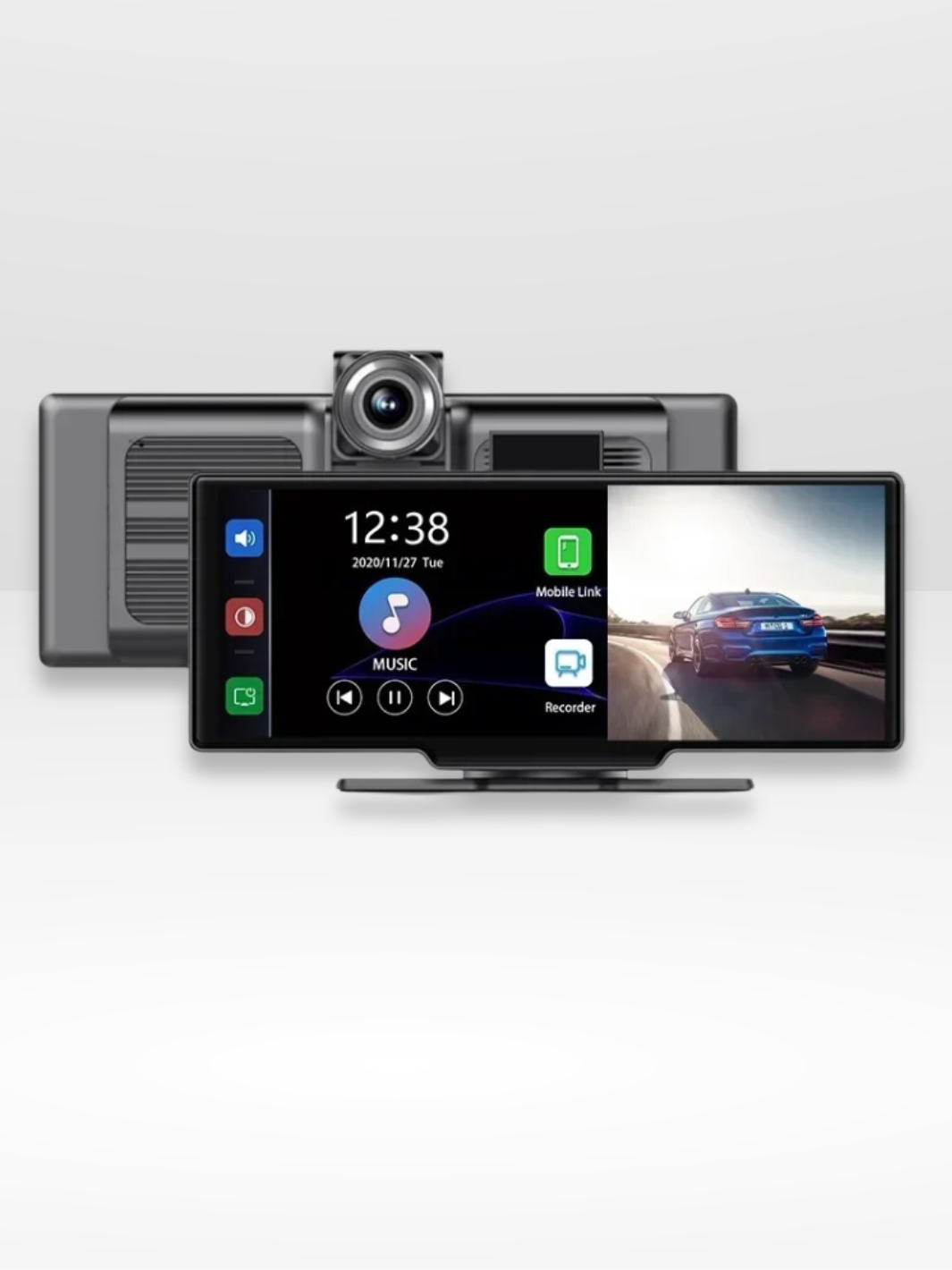 Avelena | Drahtloser CarPlay-Bildschirm mit integrierter 4K-Dashcam & optionaler Rückkamera – 10,26" IPS-Display