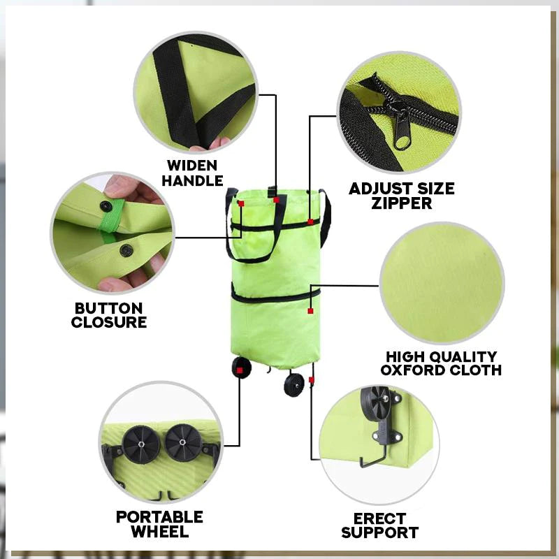 Avelena | CarryFlex – 2-in-1 Umhängetasche mit Rädern