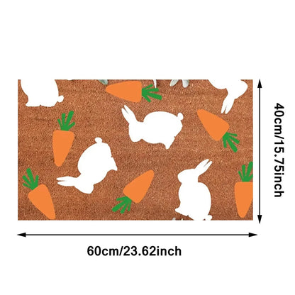 Avelena | Cartoon Bunny Rabbit Rutschfeste Fußmatte